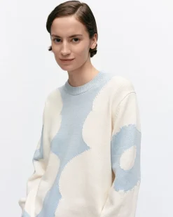 Vaatteet Marimekko Arkki Heijastus Unikko Puuvillaneulepusero