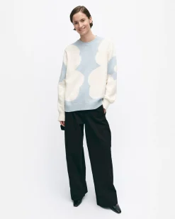 Vaatteet Marimekko Arkki Heijastus Unikko Puuvillaneulepusero