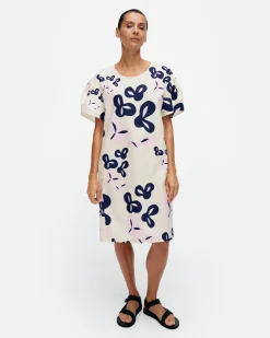 Vaatteet Marimekko Avomeri Poiminto Puuvillapopliinimekko