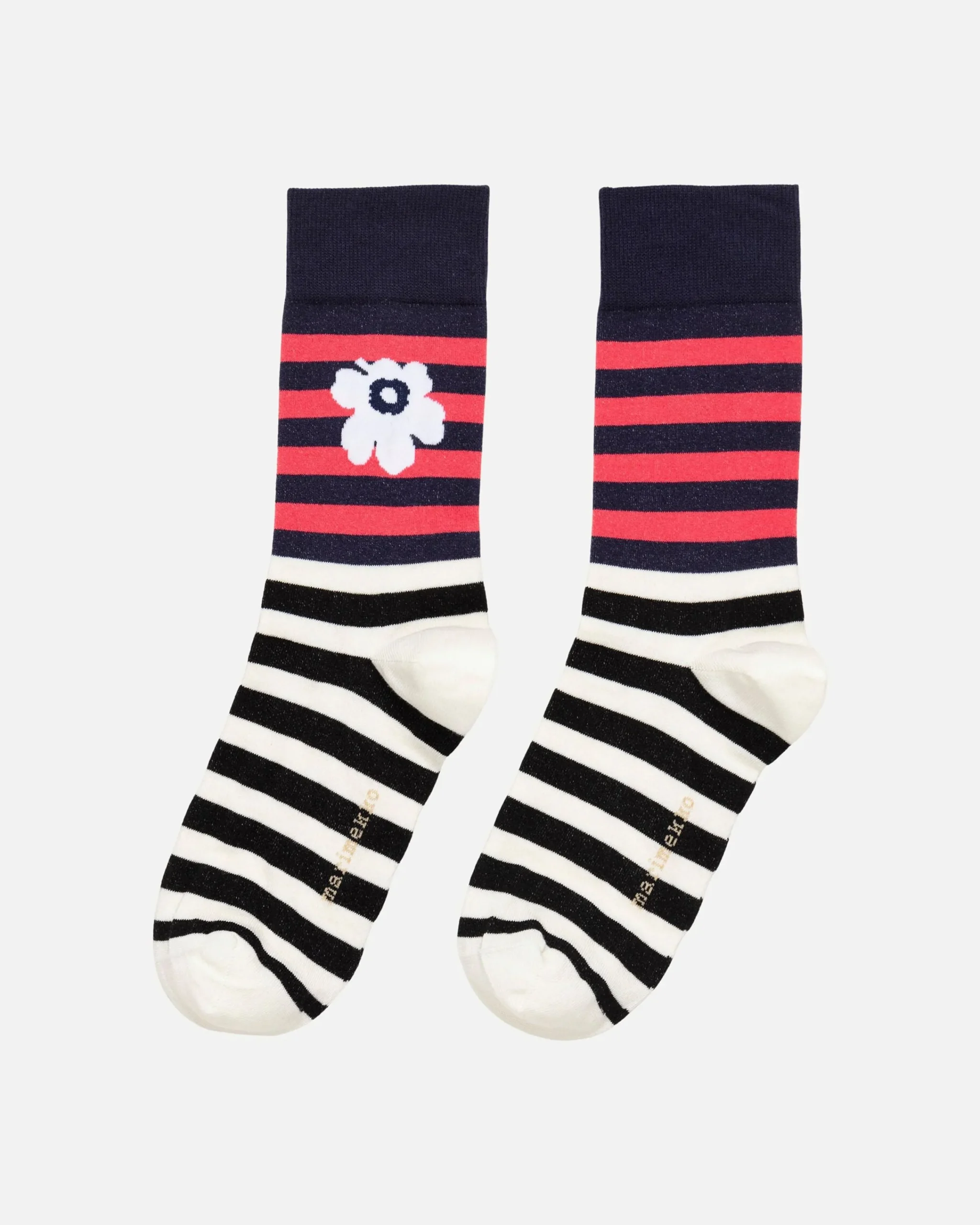 Asusteet Marimekko Kioski Kasvaa Tasaraita Unikko Sukat