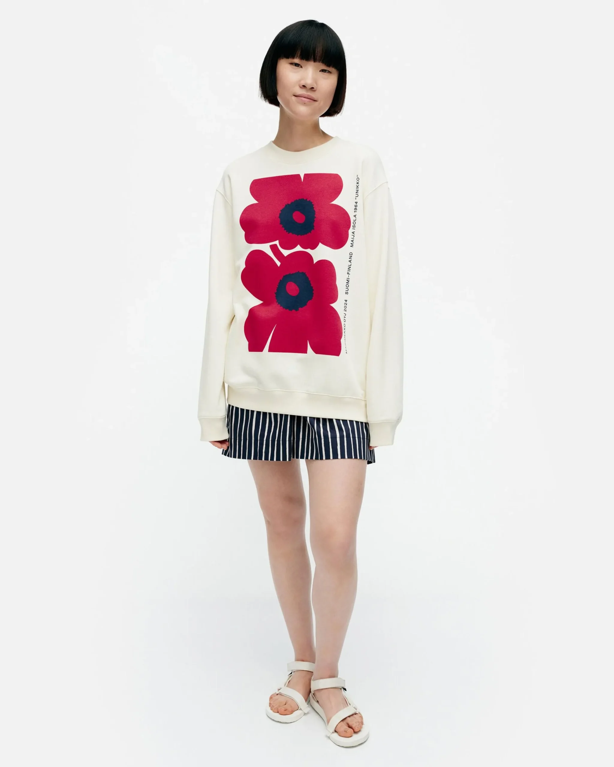 Vaatteet Marimekko Kioski Loisto Unikko Placement Collegepaita