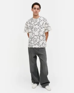 Vaatteet Marimekko Kioski Nopeus Pieni Piirto Unikko T-Paita