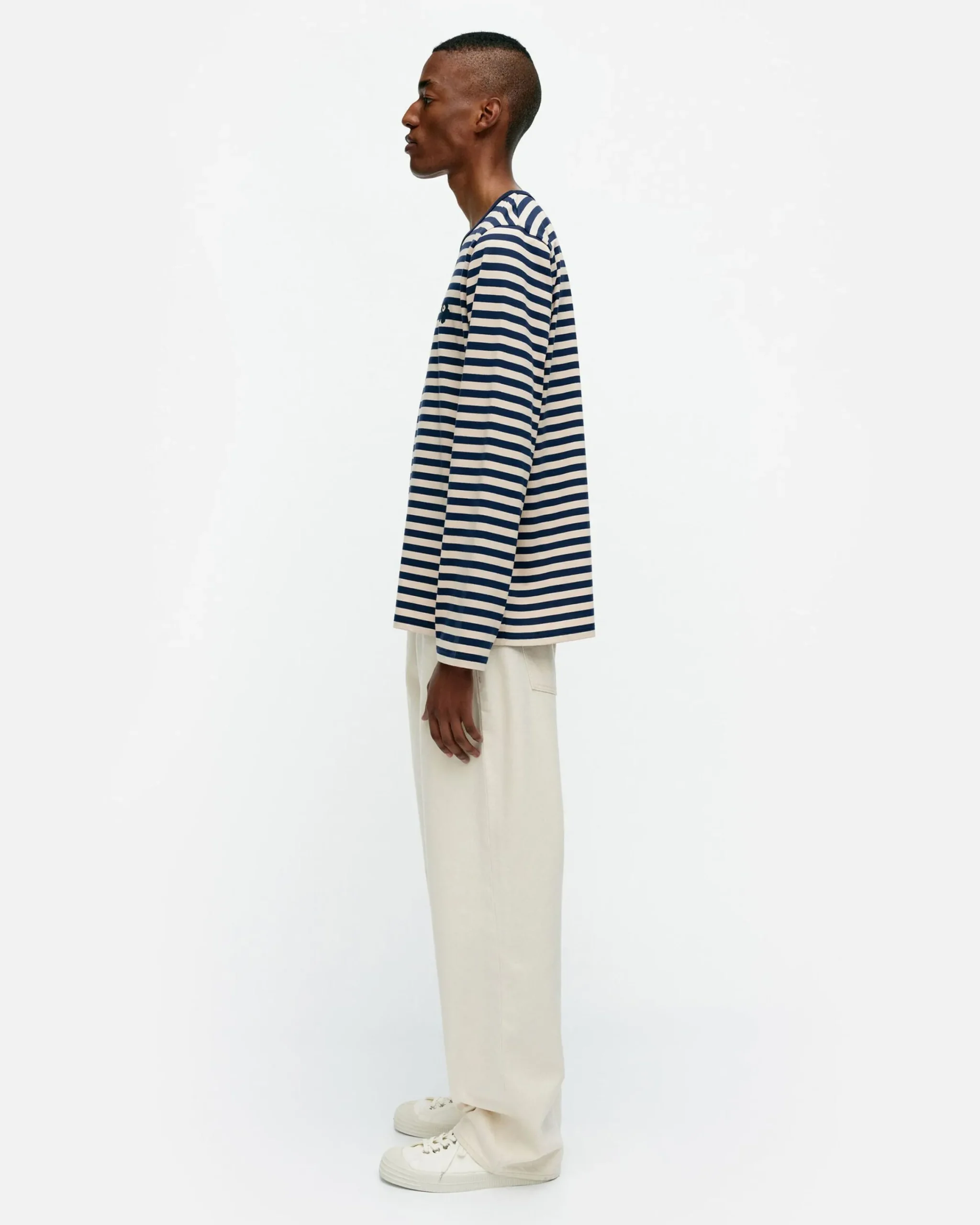 Vaatteet Marimekko Kioski Tasaraita Men Longsleeve Trikoopaita