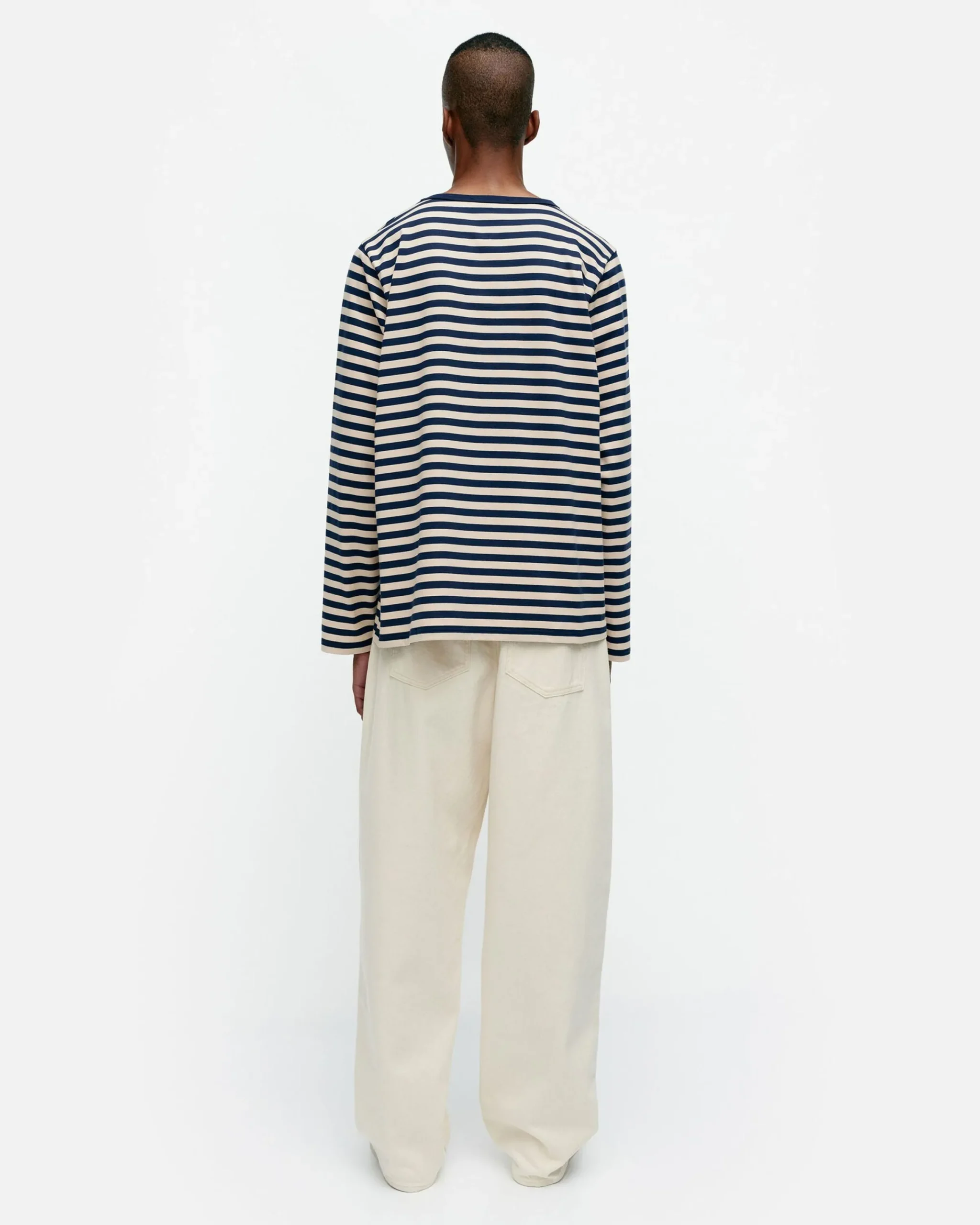 Vaatteet Marimekko Kioski Tasaraita Men Longsleeve Trikoopaita