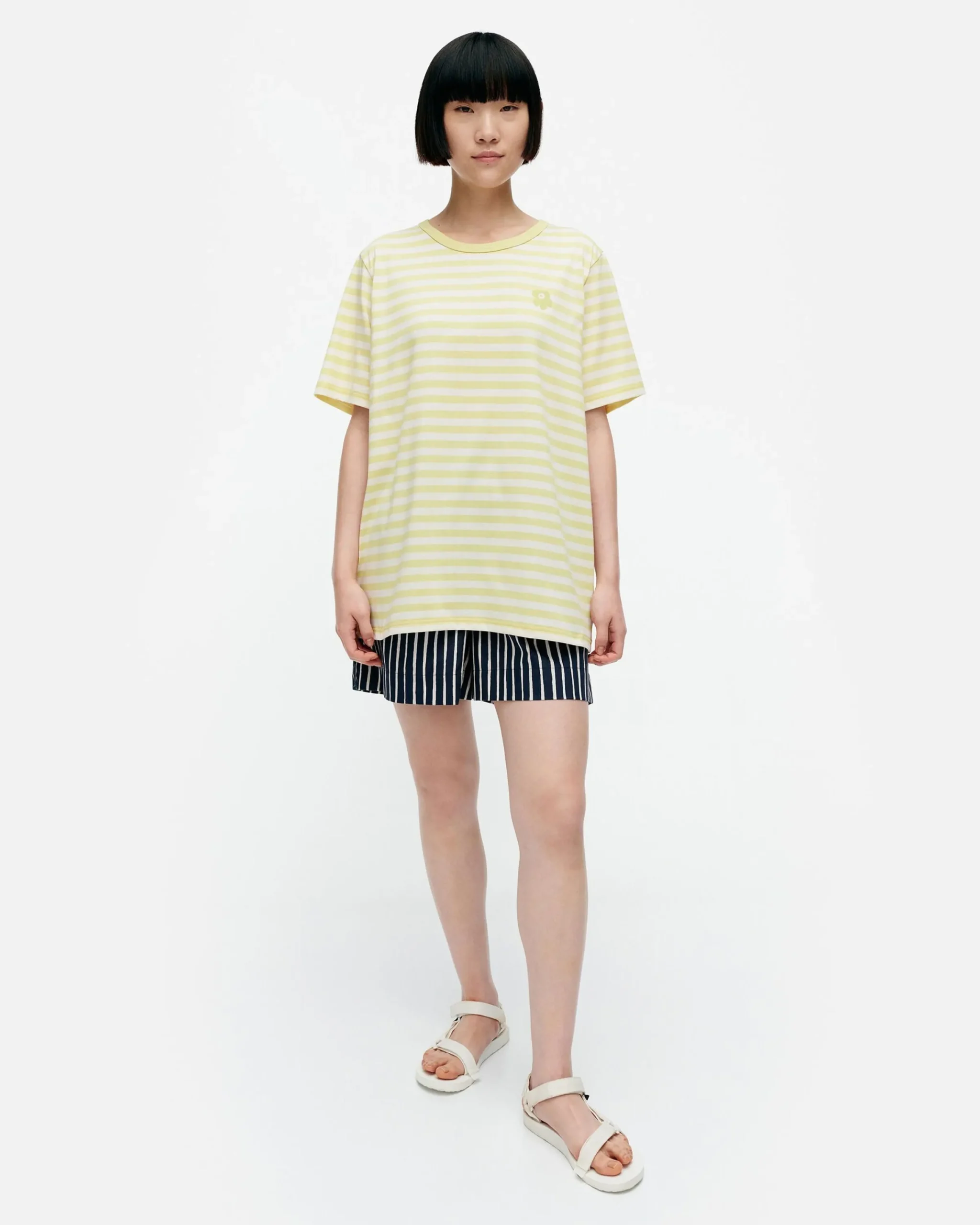 Vaatteet Marimekko Kioski Tasaraita Men Shortsleeve T-Paita