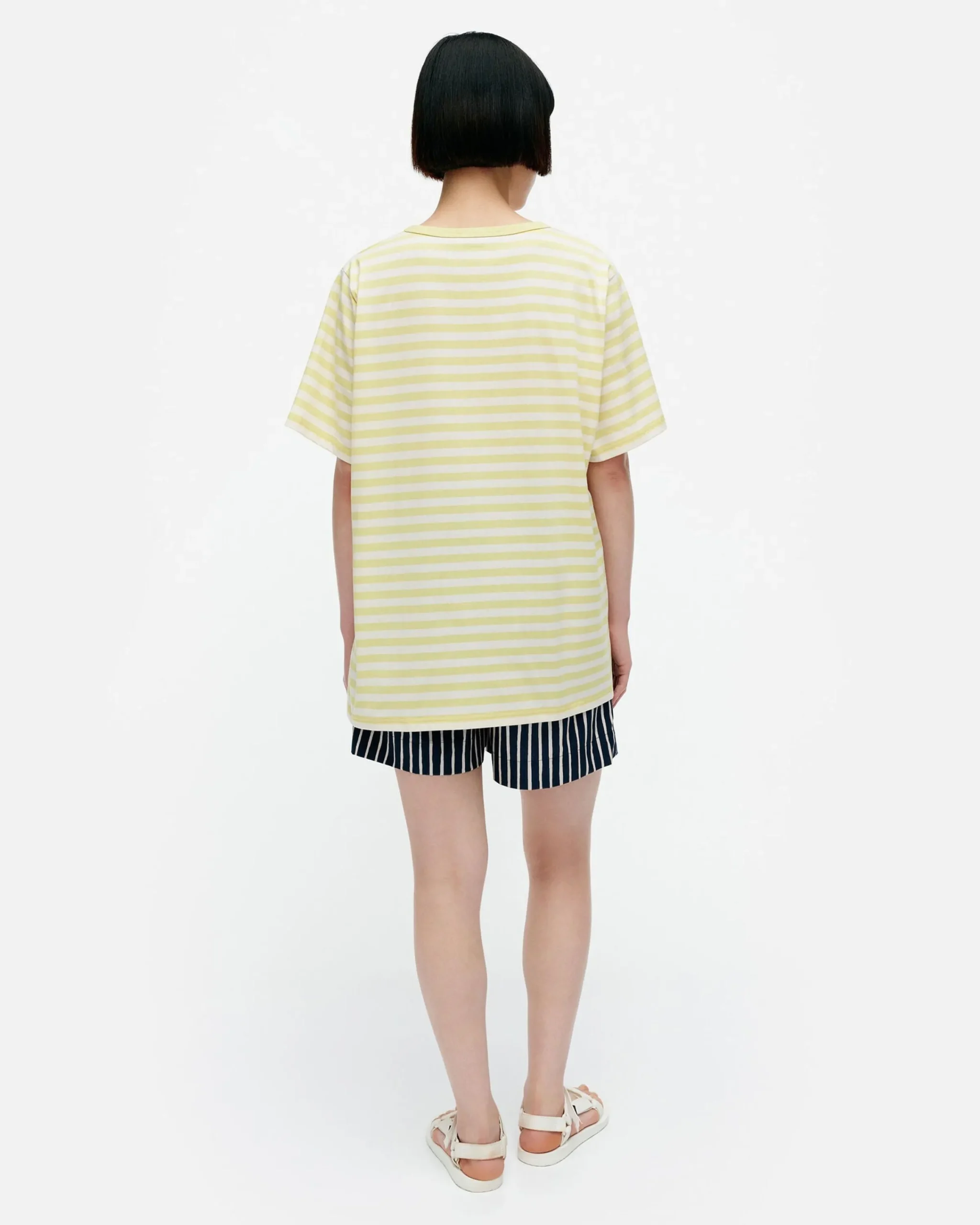 Vaatteet Marimekko Kioski Tasaraita Men Shortsleeve T-Paita