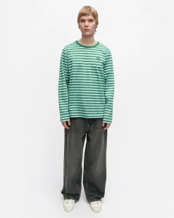 Vaatteet Marimekko Kioski Tasaraita Menu00B4S Longsleeve Trikoopaita