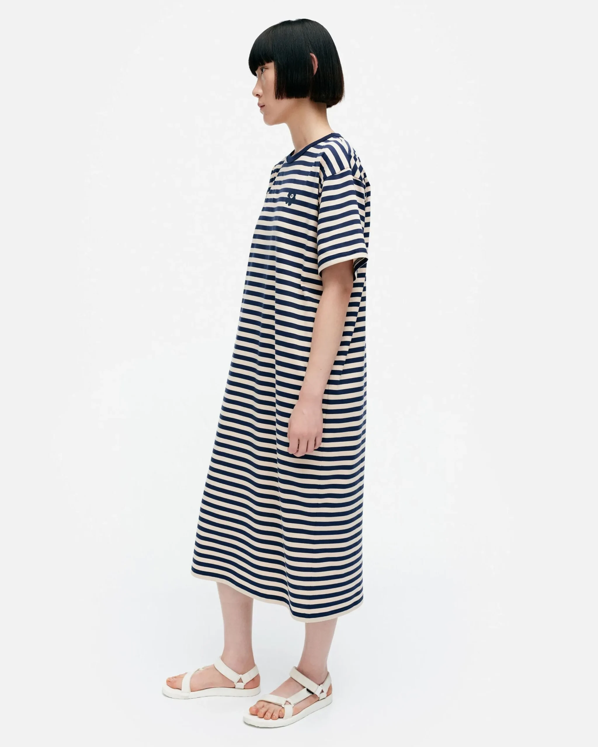 Vaatteet Marimekko Kioski Tasaraita Oversized Trikoomekko