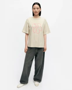 Vaatteet Marimekko Kioski Veig Piirto Unikko Placement T-Paita