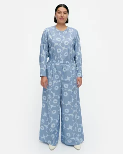 Vaatteet Marimekko Kohti Unikko Puuvillapopliinihousut