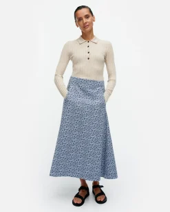 Vaatteet Marimekko Koski Unikko Puuvillahame