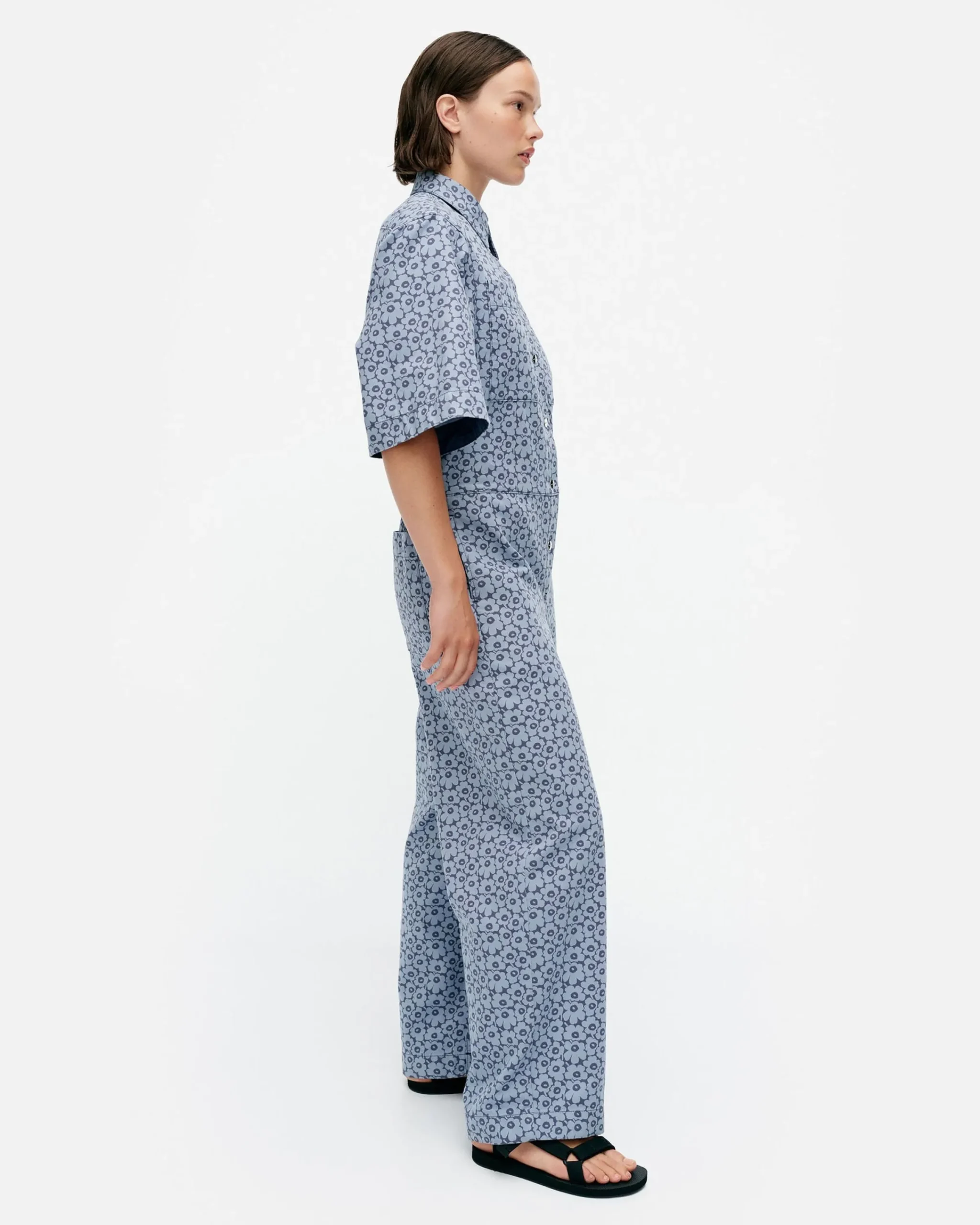 Vaatteet Marimekko Kukkein Unikko Puuvillahaalari