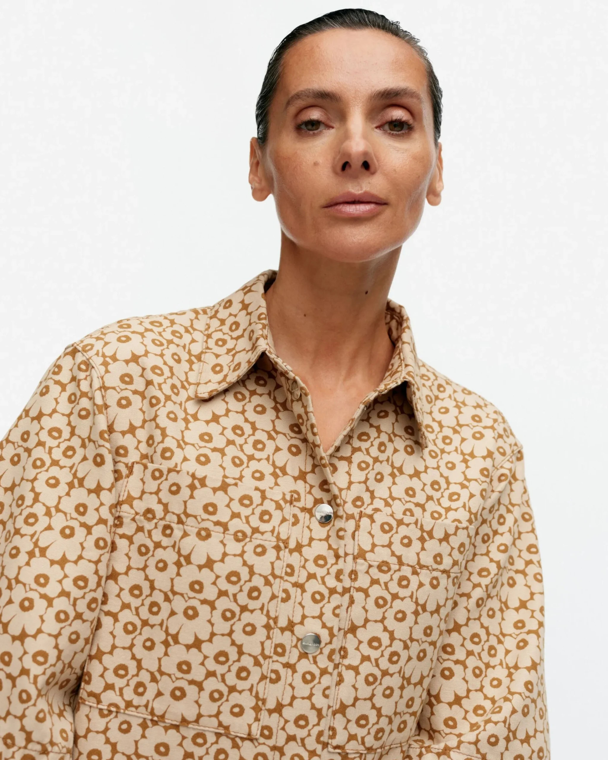 Vaatteet Marimekko Kukkein Unikko Puuvillahaalari