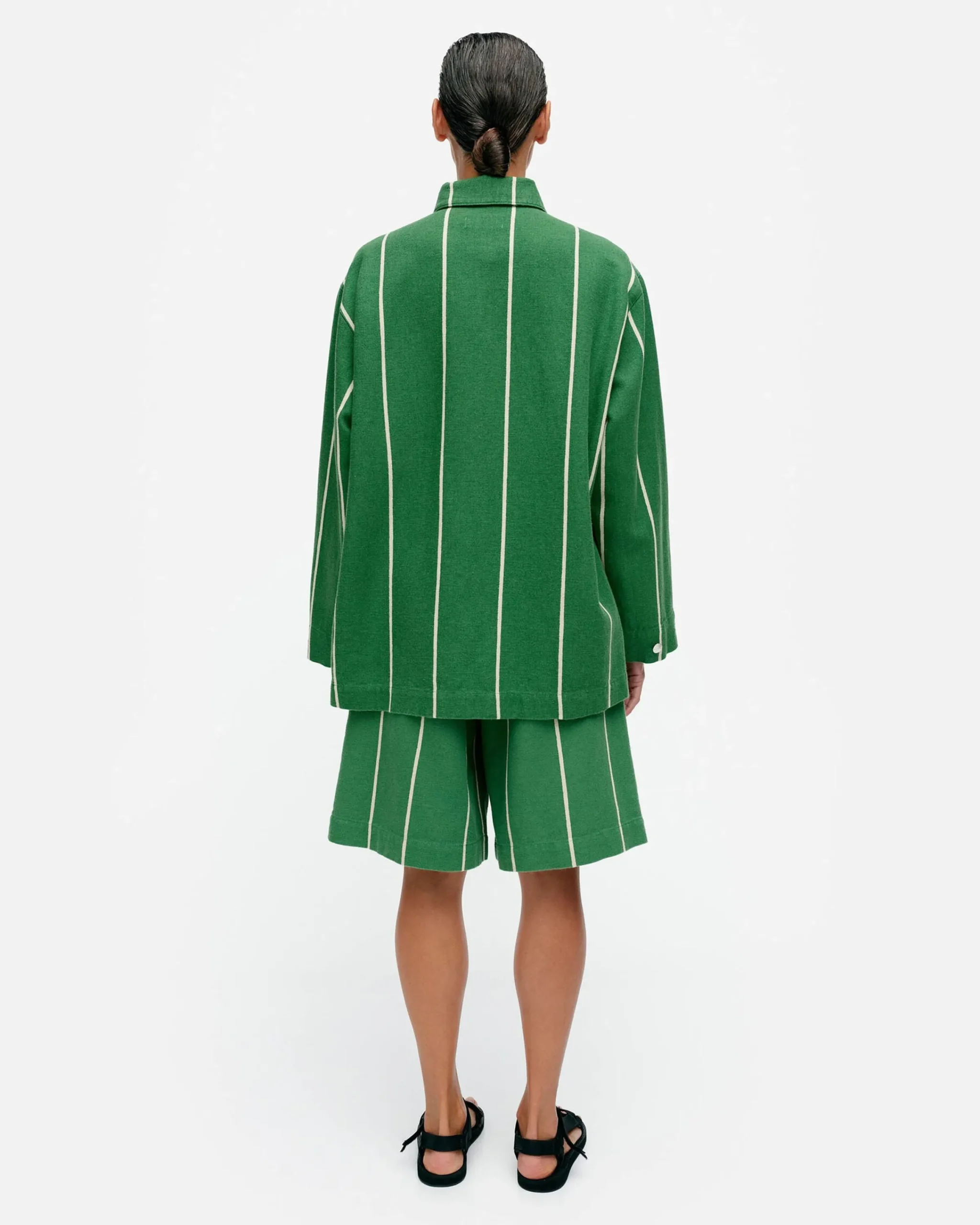 Vaatteet Marimekko Kulmat Vesi Puuvillapellavapaitatakki