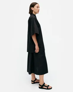 Vaatteet Marimekko Meara Mini Unikko Puuvillapopliinitunika