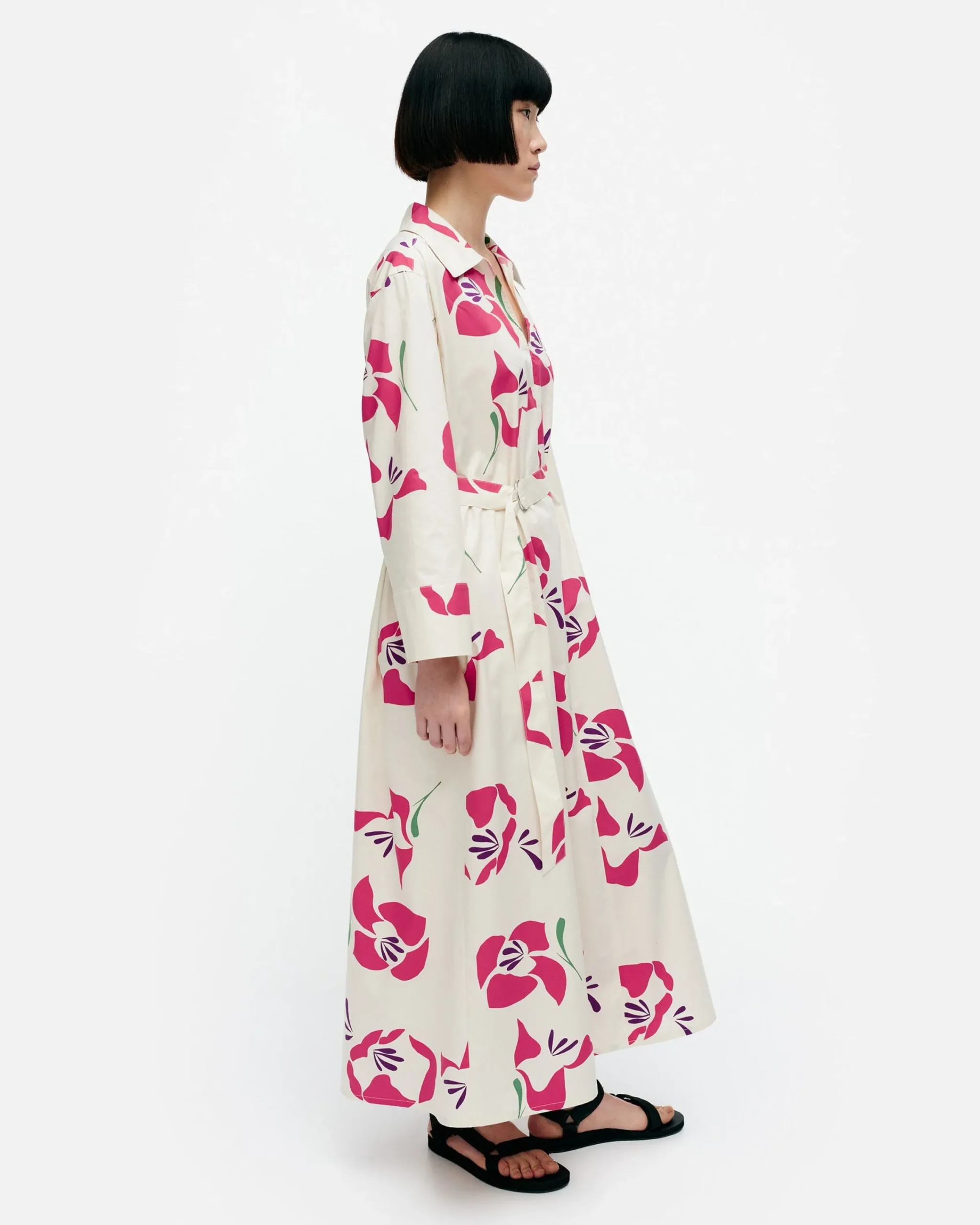 Vaatteet Marimekko Perenna Helakka Puuvillapopliinimekko