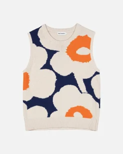 Vaatteet Marimekko Pioneeri Unikko Puuvillaneuleliivi