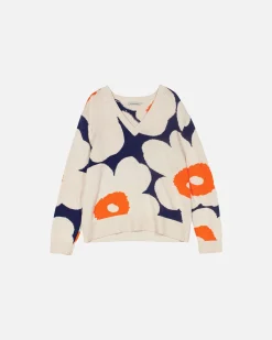 Vaatteet Marimekko Pu00E4Ivu00E4 Unikko Puuvillaneulepusero