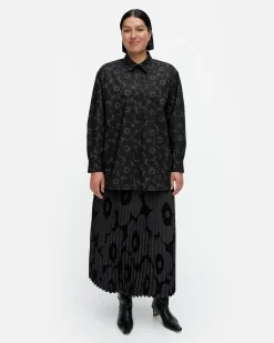 Vaatteet Marimekko Ruoste Mini Unikko Puuvillapopliinipaita
