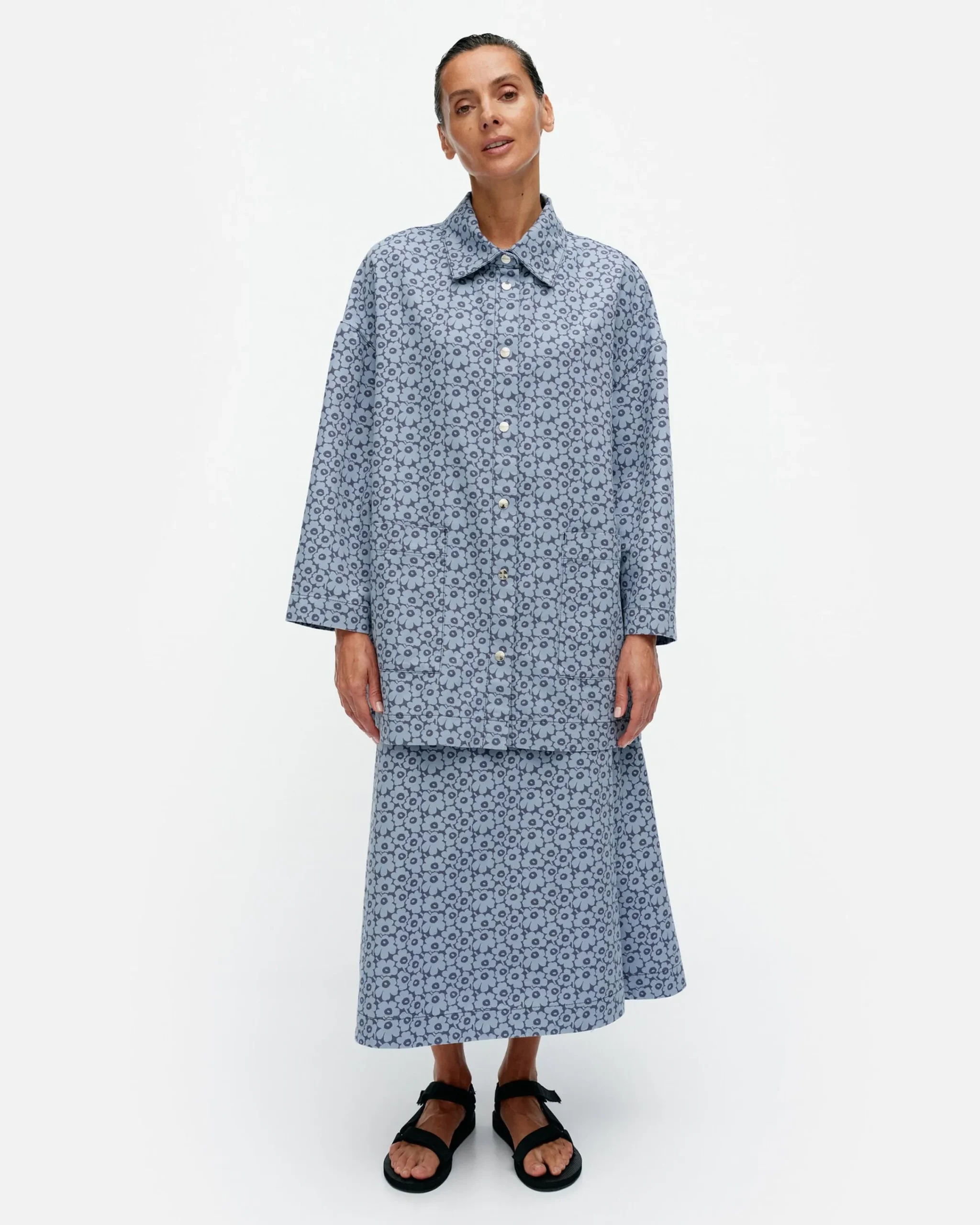 Vaatteet Marimekko Sumu Unikko Puuvillapaitatakki