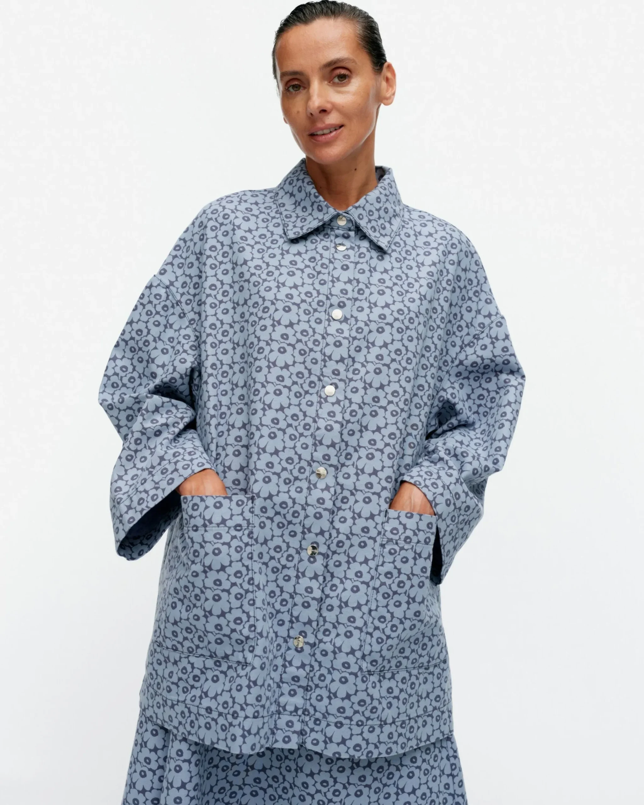 Vaatteet Marimekko Sumu Unikko Puuvillapaitatakki